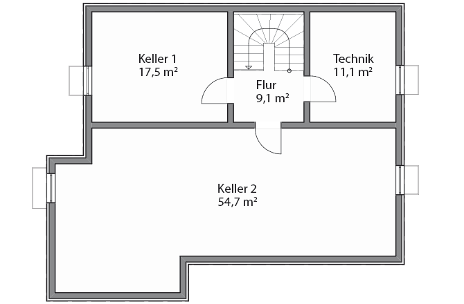 Eckerkerhaus Keller